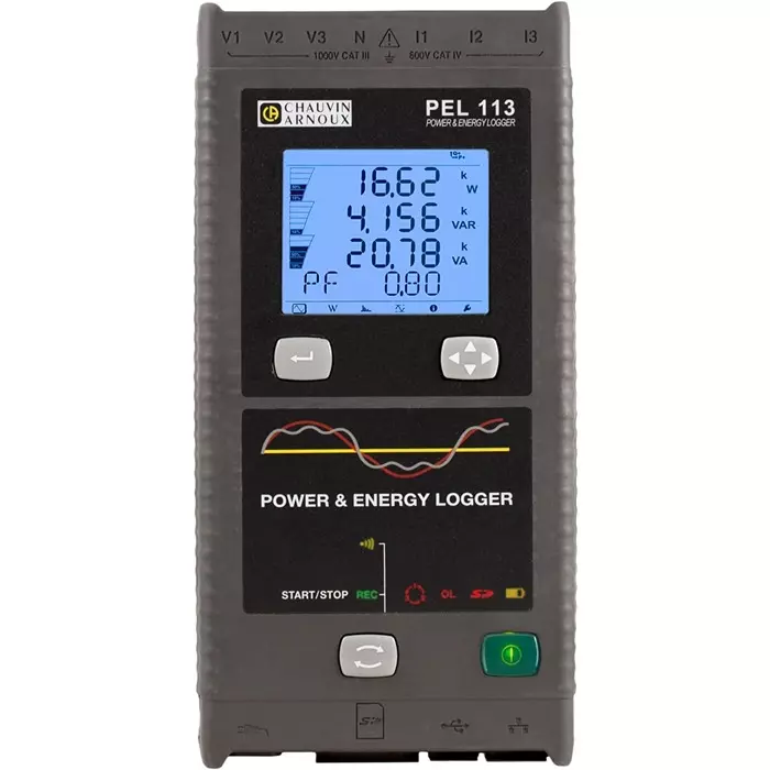 CHAUVIN ARNOUX Power Energy Data Logger Ethernet IRD Server USB Wifi 3 V/3I Input Channel, P01157157