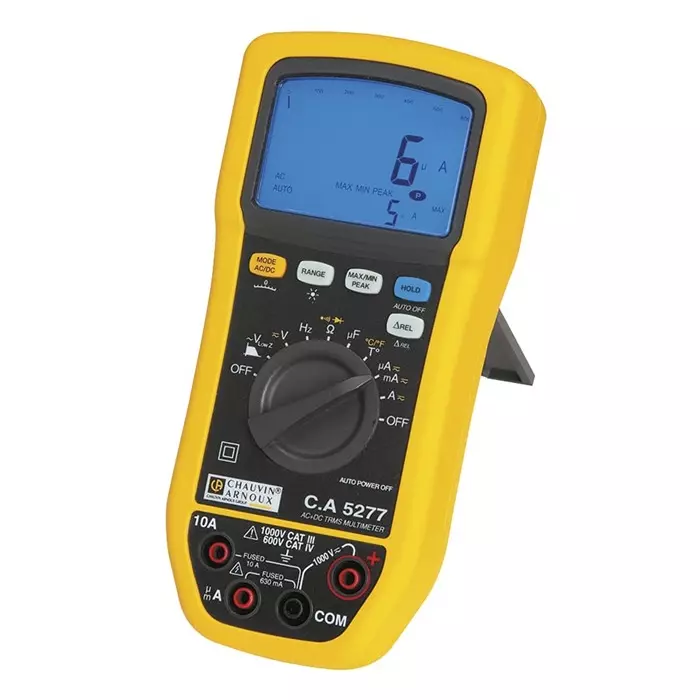 CHAUVIN ARNOUX Handheld Digital Multimeter True RMS 10 A AC 10 A DC 1000 V AC - UKAS Calibrated, P01196777