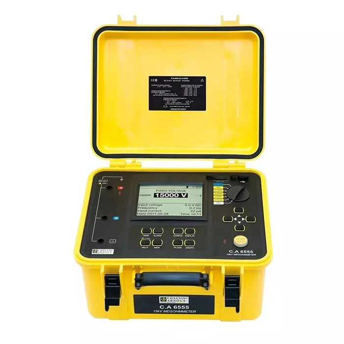 CHAUVIN ARNOUX Insulation Tester 40 V Min 15000 V Max, P01139716