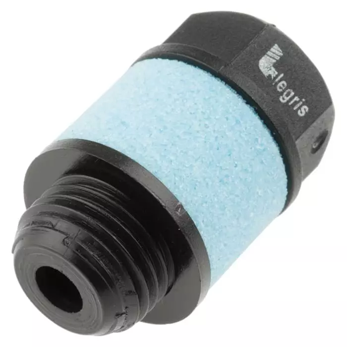 Legris 0676 Series Pneumatic Silencer Polymer 10 Bar Threaded G 1/4 Male, 0676 00 13