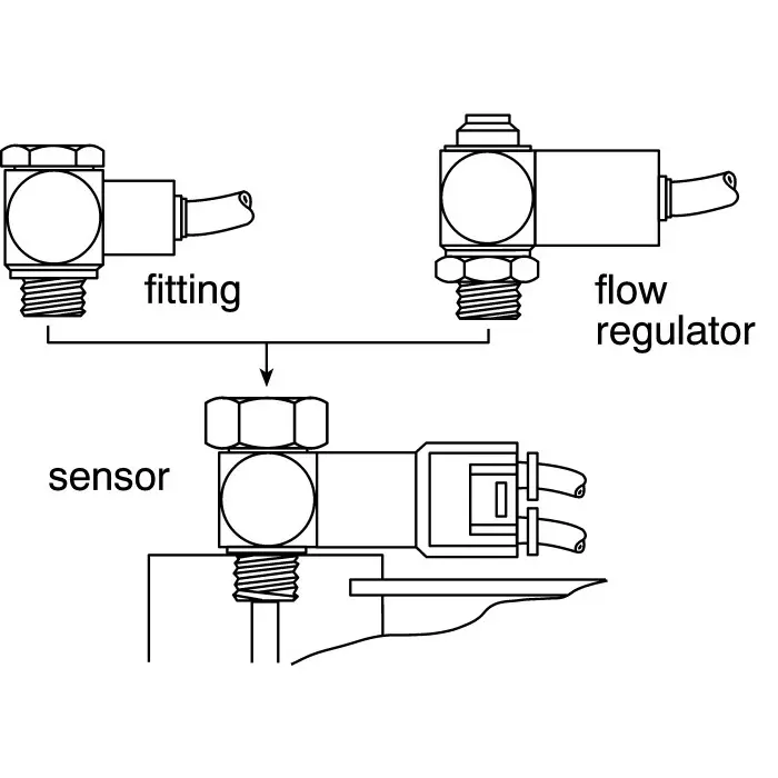 Legris 7818 Series Pressure Decay Sensor G 1/4 Female, 7818 04 13