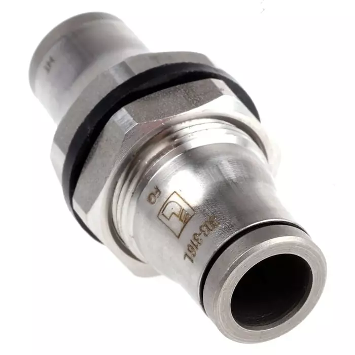 Legris LF3800 Series Bulkhead Tube-to-Tube Adaptor Push In 8 mm to Push In 8 mm Tube-to-Tube Connection Style, 3816 08 00