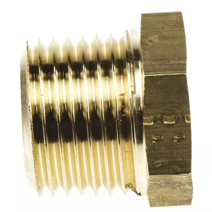 Legris Brass Pipe Fitting Straight Threaded Reducer Male R 1/2 inch to Female G 3/8in, 0163 21 17 (Pack of 5 Pcs)