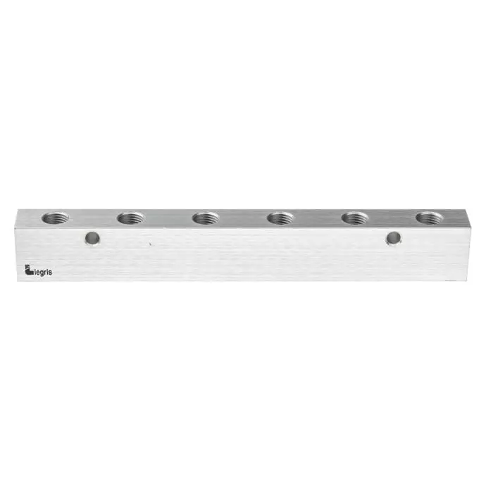 Legris 3311 Series 6 Outlet Manifold G 3/8 G 1/4, 3311 13 17 06