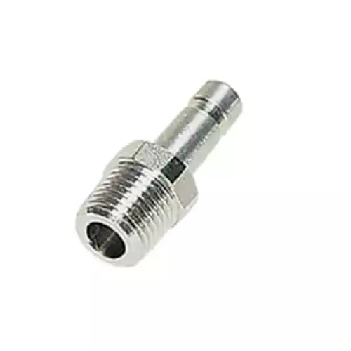 Legris 3821 Series Straight Threaded Adaptor Push In 4 mm to R 1/8 Male Threaded-to-Tube Connection Style, 3821 04 10 (Pack of 2 Pcs)