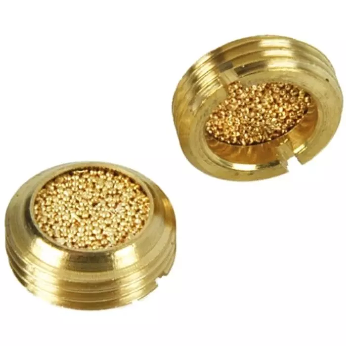 Legris 0677 Series Pneumatic Silencer Brass 12 Bar Threaded G 3/8 Male, 0677 00 17 (Pack of 10 Pcs)