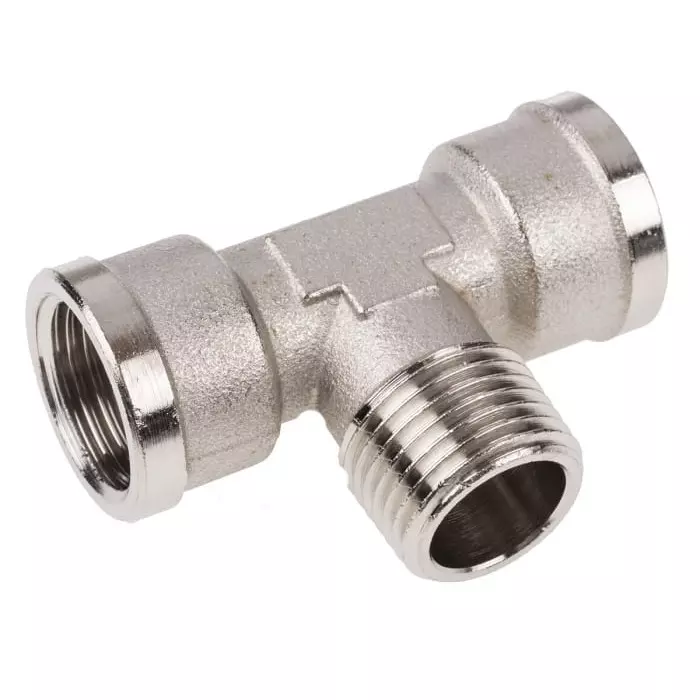 Legris 0916 Series Tee Threaded Adaptor G 1/2 Female to G 1/2 Female, 0916 00 21 (Pack of 3 Pcs)