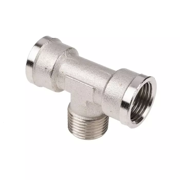 Legris 0916 Series Tee Threaded Adaptor G 1/2 Female to G 1/2 Female, 0916 00 21 (Pack of 3 Pcs)