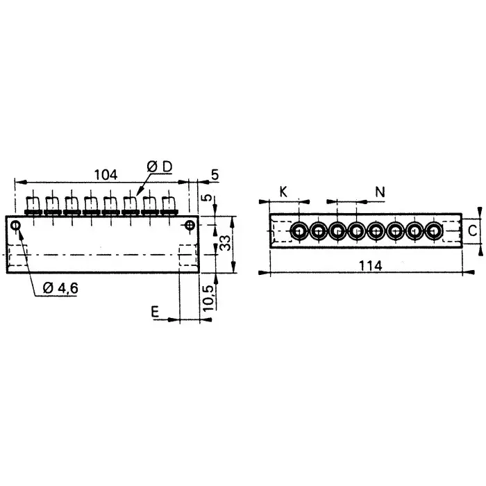 Legris 3310 Series Manifold Aluminium 8 Station G 1/4, 3310 04 13