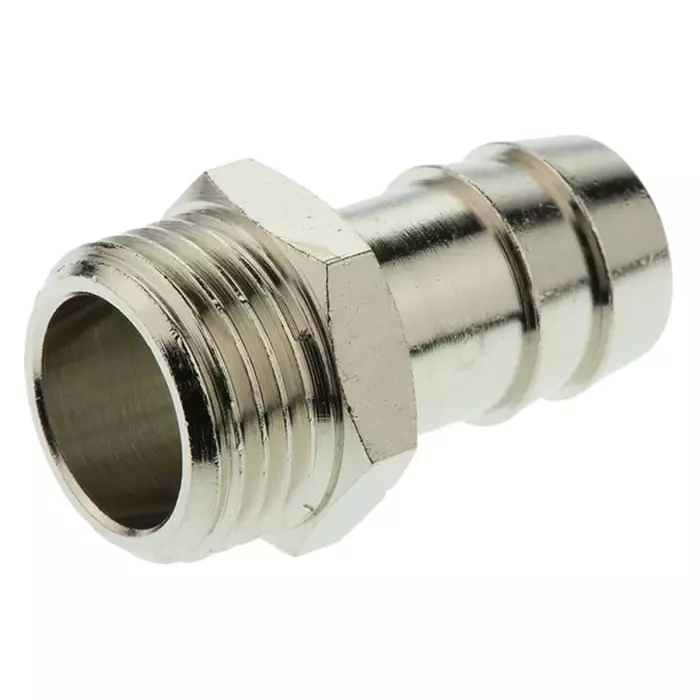 Legris LF3000 Series Straight Threaded Adaptor G 1/2 Male to Push In 15 mm Threaded-to-Tube Connection Style, 0931 15 21 (Pack of 5 Pcs)