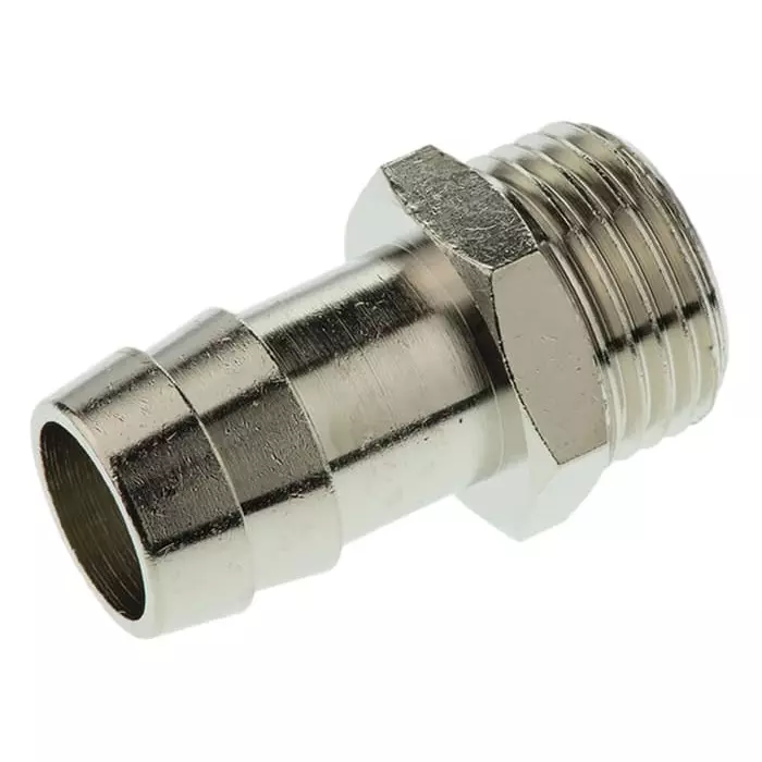 Legris LF3000 Series Straight Threaded Adaptor G 1/2 Male to Push In 15 mm Threaded-to-Tube Connection Style, 0931 15 21 (Pack of 5 Pcs)