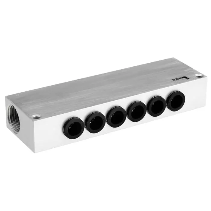 Legris 3310 Series Manifold Aluminium 6 Station G 1/2, 3310 10 21