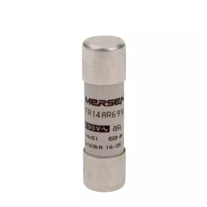 Mersen aR Ceramic Cartridge Fuse 40 A 690 V AC 14x51 mm, FR14AR69V40 (Pack of 10 Pcs)