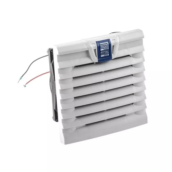 Rittal SK Series Filter Fan 24 V DC DC Operation 18m³/h Filtered 20m³/h Unimpeded IP54 116.5x116.5mm, 3237124