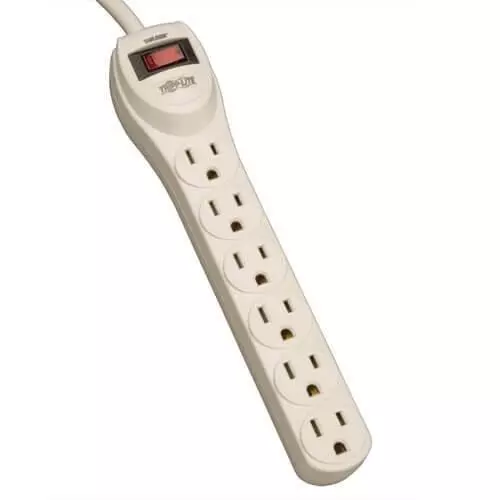 TRIPP LITE Power Outlet Strips 6 Outlet 1.22 m (4 ft) Lead Length 220 to 240 VAC Voltage Rating, PS6