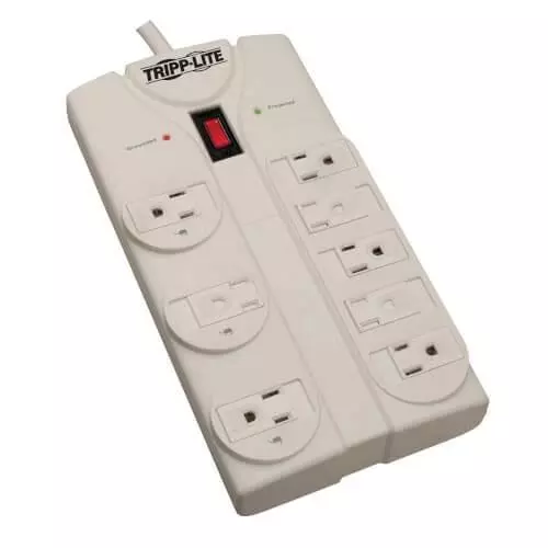 TRIPP LITE Standard Series Surge Protector 8 Outlet 15 A Current 120 VAC Voltage Rating, TLP825