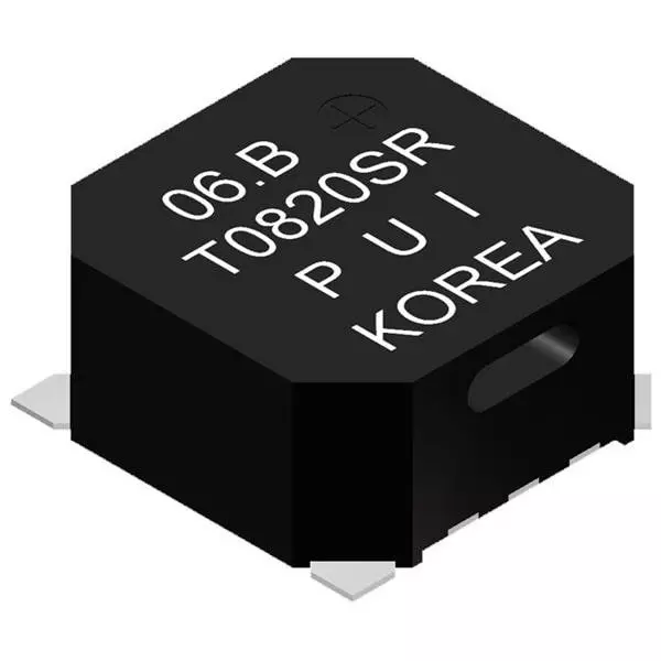PUI AUDIO Transducers Electromagnetic Board Mount 85 dBA Sound Pressure Level, SMT-0820-S-R