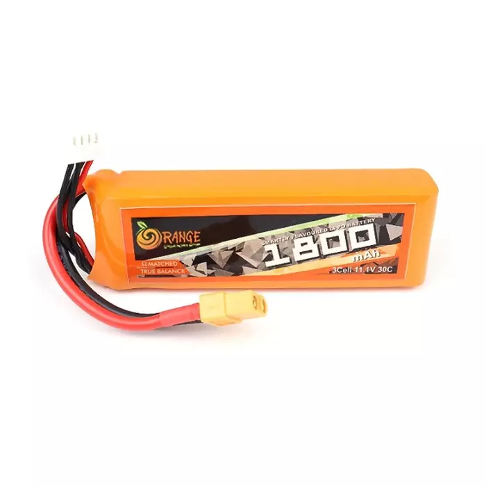 Orange 11.1V 1800 mAh 30C 3S Lithium Polymer Battery Pack