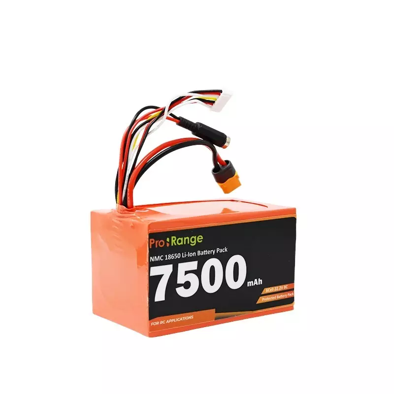 Pro-Range NMC 18650 22.2V 7500 mAh 8C 6S3P Li-Ion Battery Pack
