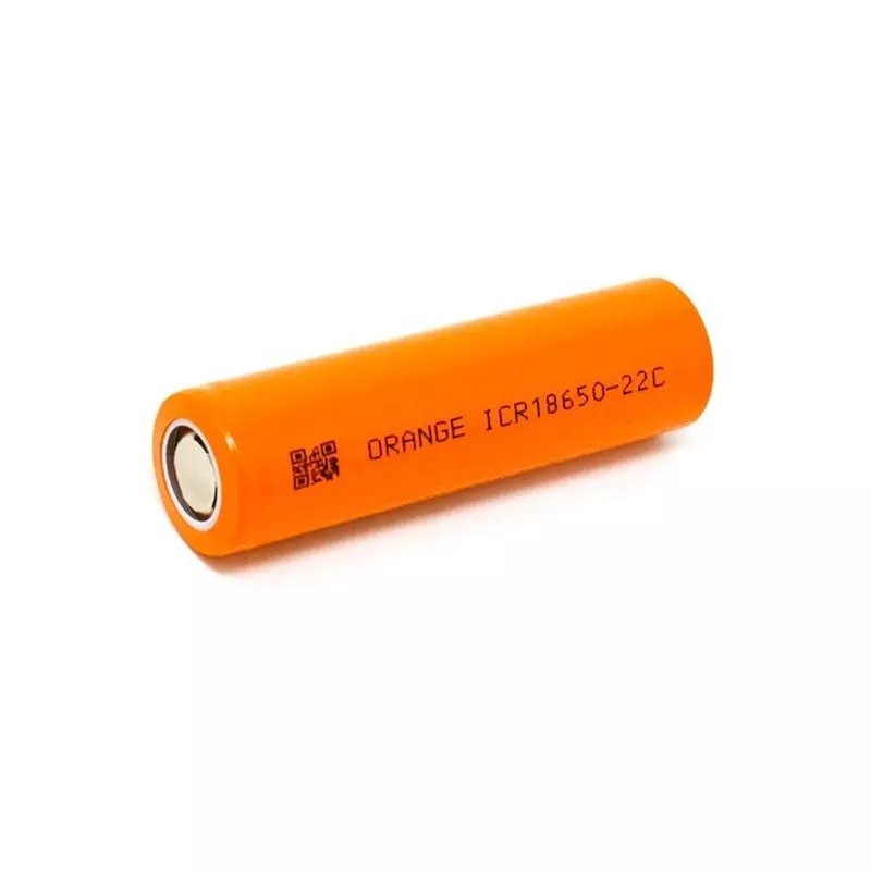 Orange ICR18650-22C 3.7V 2200 mAh 3C Li-ion Battery, ICR18650-22C