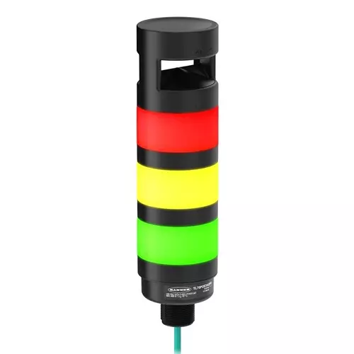 BANNER ENGINEERING Tower Light, Blue/Green/Red, 104Db, 57V, Tl70Poe3Aqpd.