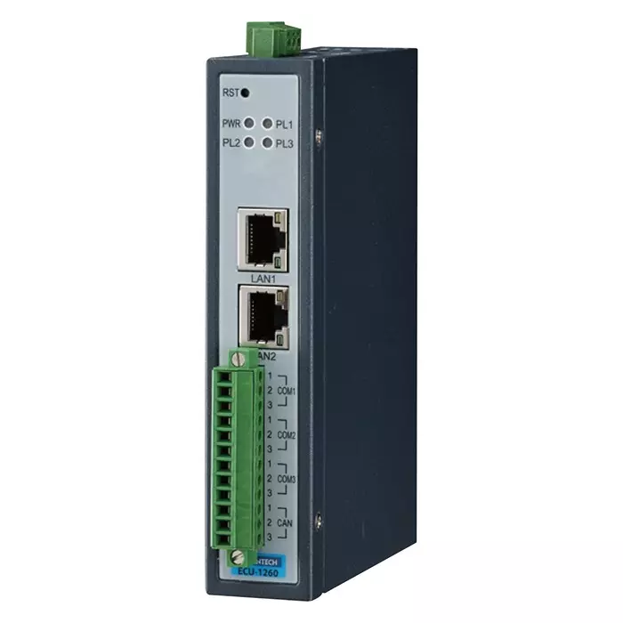 ADVANTECH Gateway, 10Mbps, 100Mbps, 1Ghz, Ecu-1260-351A