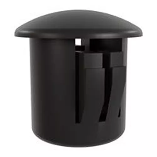 ESSENTRA COMPONENTS Hole Plug, Nylon 6, Black, 0.374", 62Mp0375