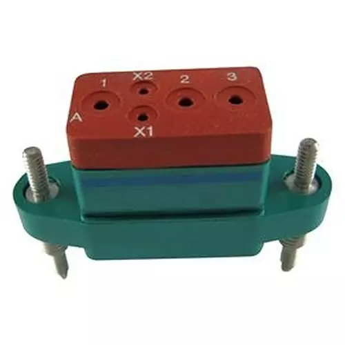 AMPHENOL PCD Relay Socket, 1P, 25A, 5Pos, Panel, M12883/55-01S Lc