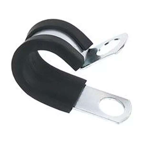 ESSENTRA COMPONENTS Cbl Clamp, Screw, Black, Steel/Elastomer, Spn-8