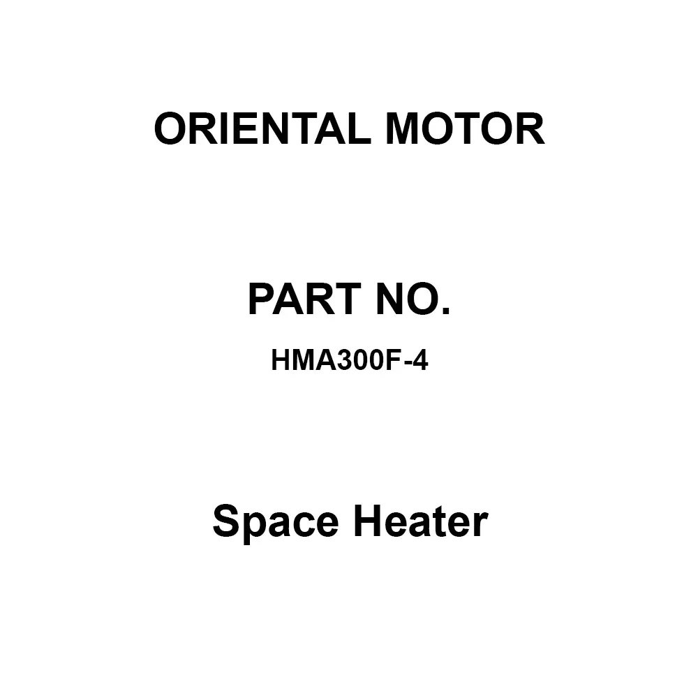 ORIENTAL MOTOR Space Heater [Installed fan] 25 mm Thickness, HMA300F-4