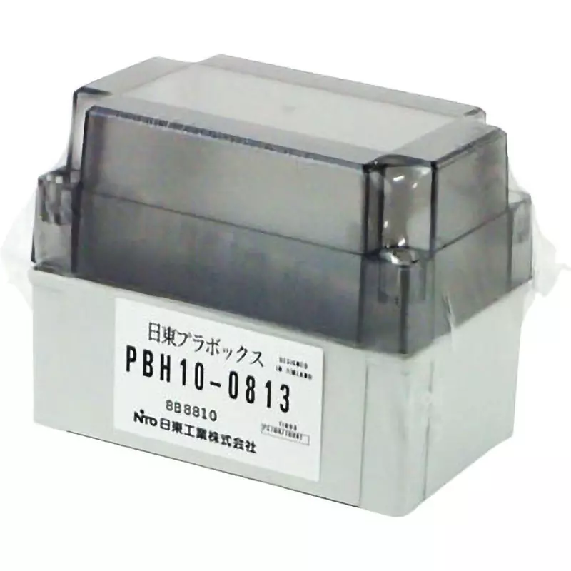 NITTO KOGYO Polycarbonate Box 80x130x102 mm, PBH10-0813