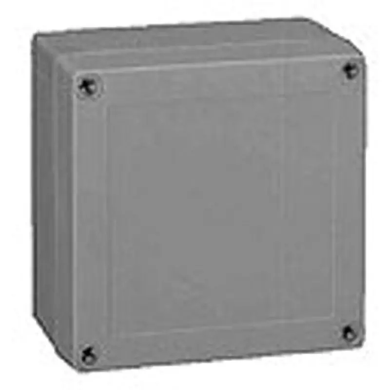 NITTO KOGYO Polycarbonate Box 130x130x77 mm, PBH7-1313G