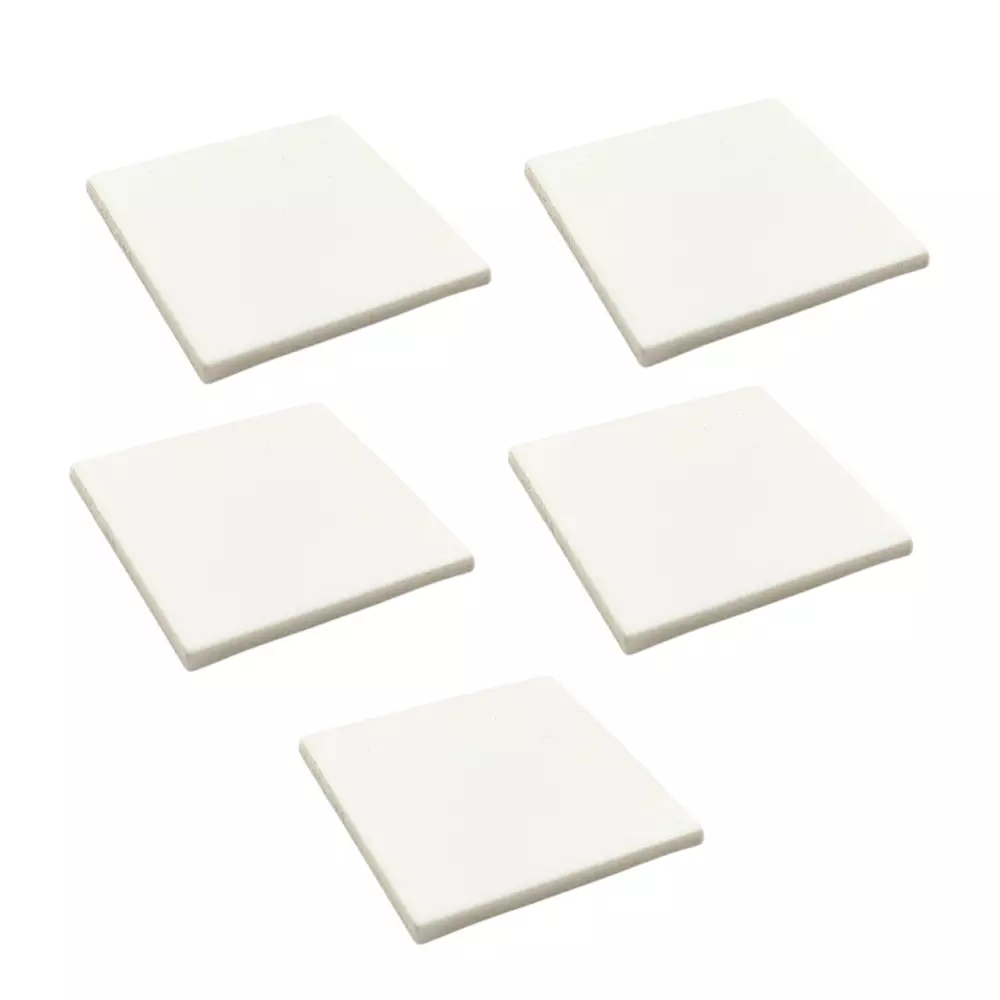 Invento Acrylic Sheet Square White 50x50 mm (2x2 inch) Size 5 mm Thickness, ISC 3067-3 (Pack of 5 Pcs)