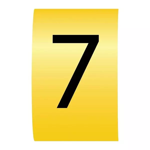 MULTICOMP PRO Cable Marker Legend 7 Yellow 6 mm Marker, MP015630 (Pack of 100)