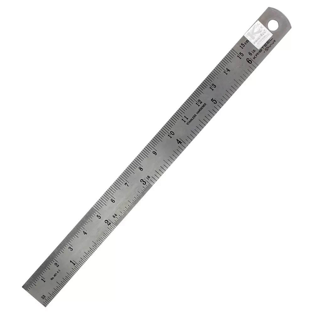 MULTICOMP PRO Rule 1 mm, 1/16 Inch Graduations Stainless Steel Tool Body Material, MP012524