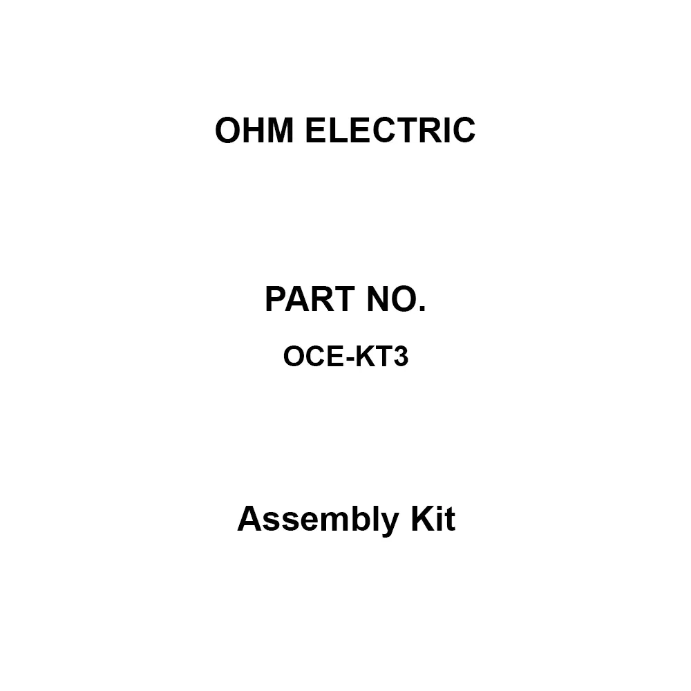 OHM ELECTRIC Assembly Kit Air cooling (heat dissipation) / plate (cooling) Type, OCE-KT3