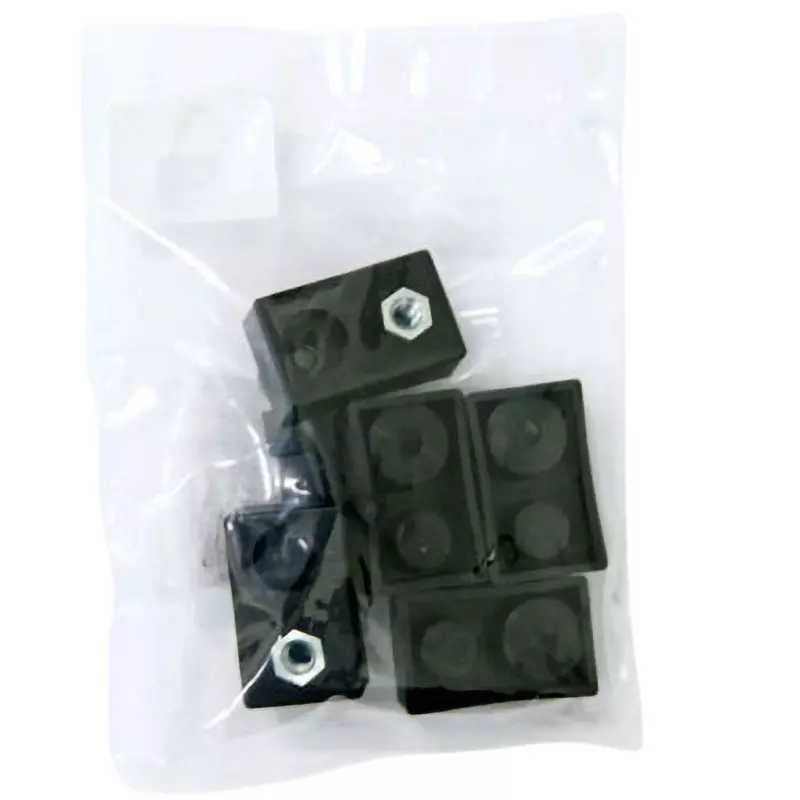 Shinohara Electric Branch Bus Support Base Made of polypropylene Material Black, RBS-15F-6 (Pack of 5)