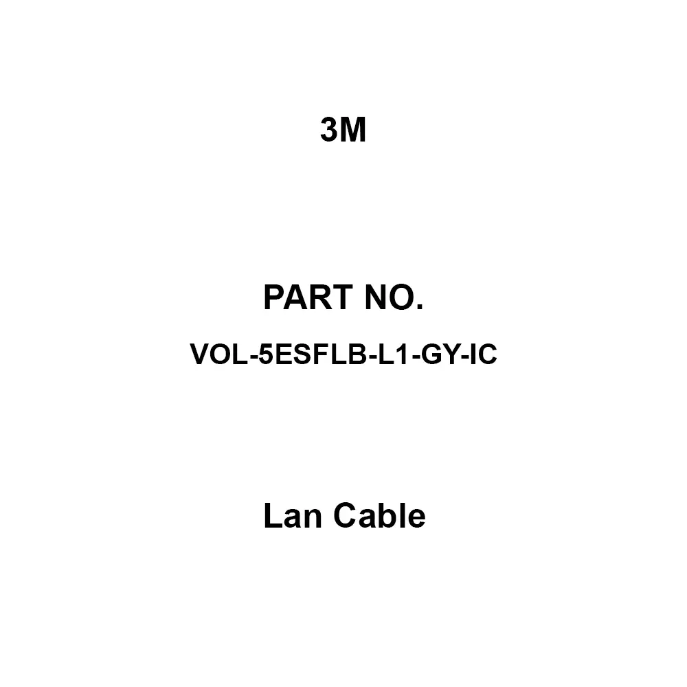 3M Lan Cable 8 Pole, VOL-5ESFLB-L1-GY-IC
