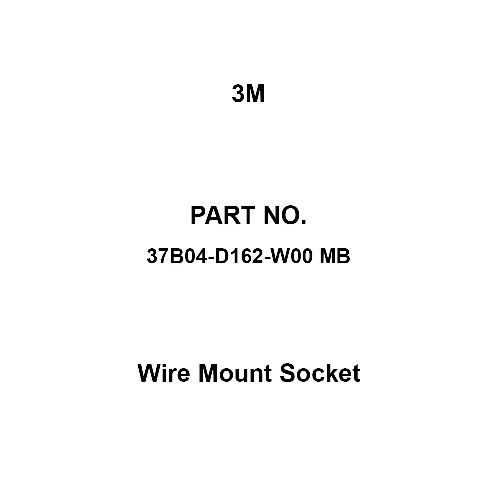 3M Wire Mount Socket 4 Pole, 37B04-D162-W00 MB