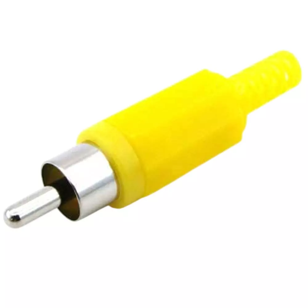 Kyoritsu Electronics Rca Plug Handle, spring: plastic Material yellow, WTN-19-6199(Y)
