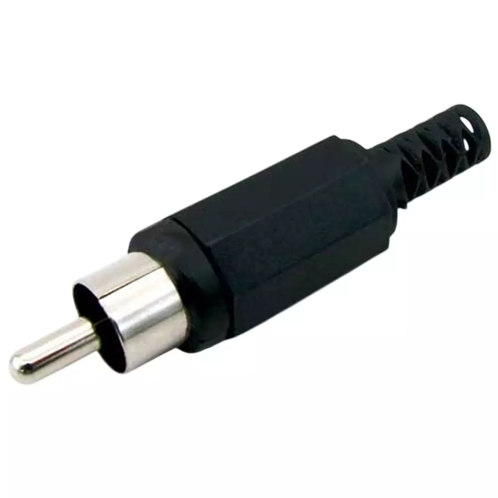 Kyoritsu Electronics Rca Plug Handle, spring: plastic Material Black, WTN-19-6199(BK)