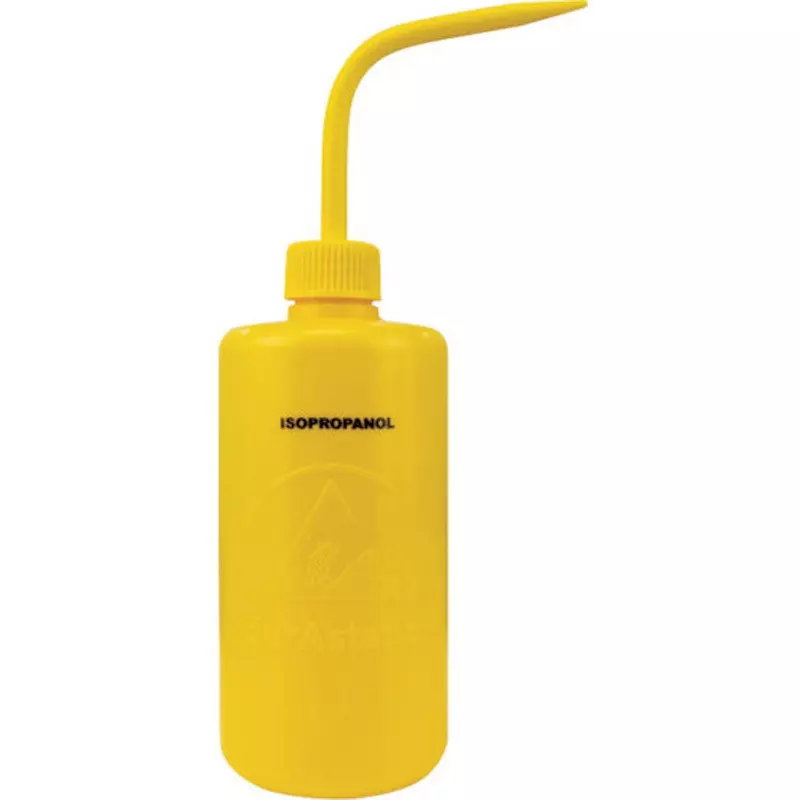 DESCO Wash Bottle LDPE Material yellow Printing content: ISOPROPANOL Spec, 35795