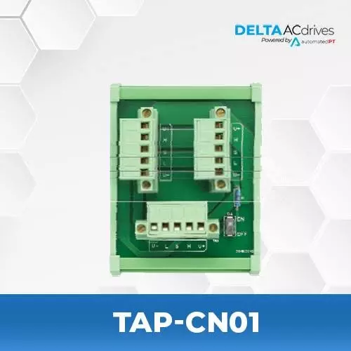 delta-devicenetcanopen-distribution-box-with-plastic-body-green-color-and-acts-as-1-for-2-connector-tap-cn01