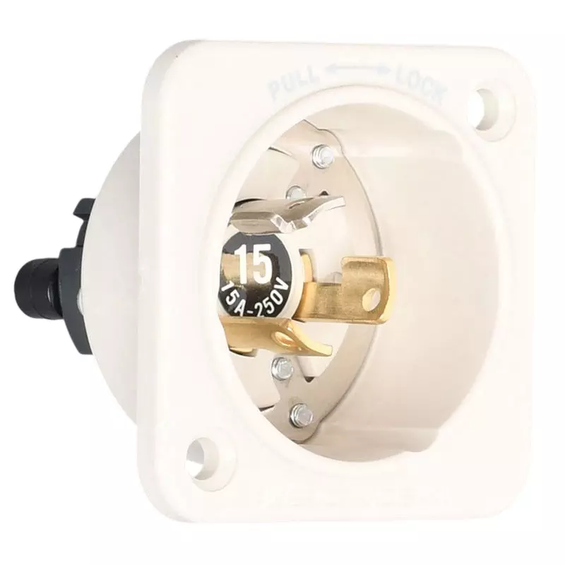 AMERICAN DENKI Hook Type Flange Inlet 250 V Rated Voltage, 3125N