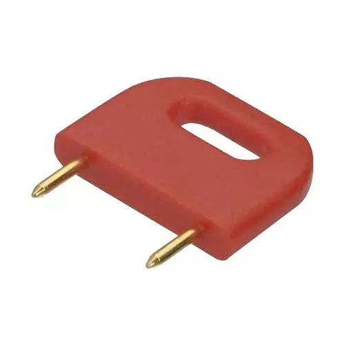 HARWIN PLUG, SHORTING, 0.4", RED, D3088-99