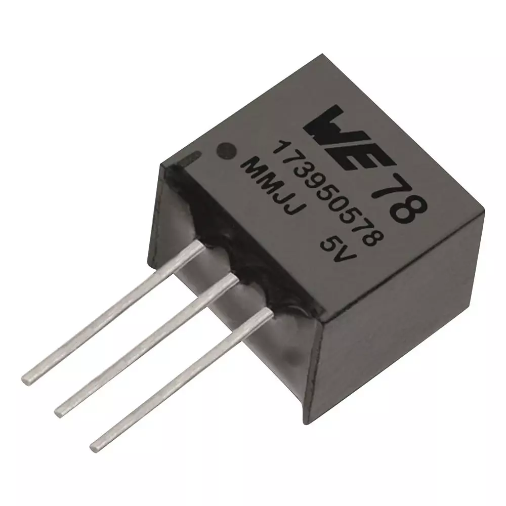 WURTH ELEKTRONIK DC-DC Converter, 3.3V, 1A, Sip, 173010342