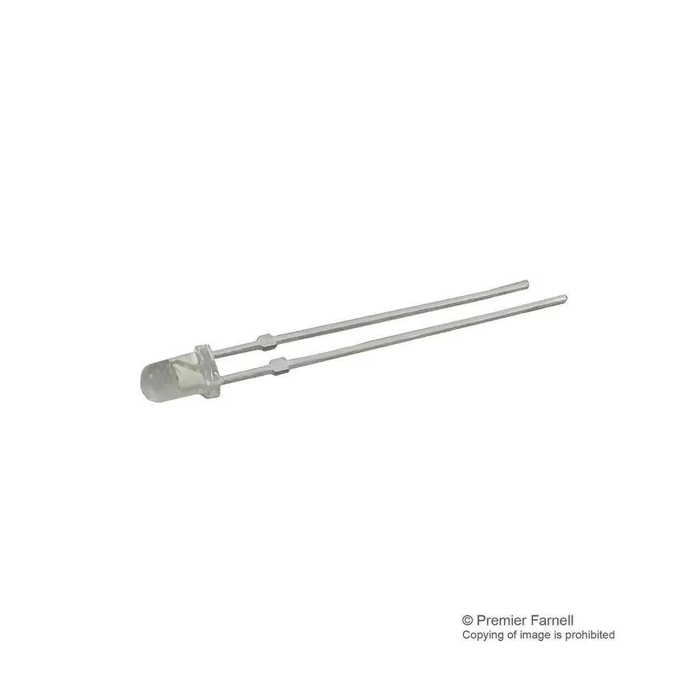 WURTH ELEKTRONIK LED, 3mm, Yellow, 2100Mcd, 589Nn, 151033YS03000 (Pack of 5)