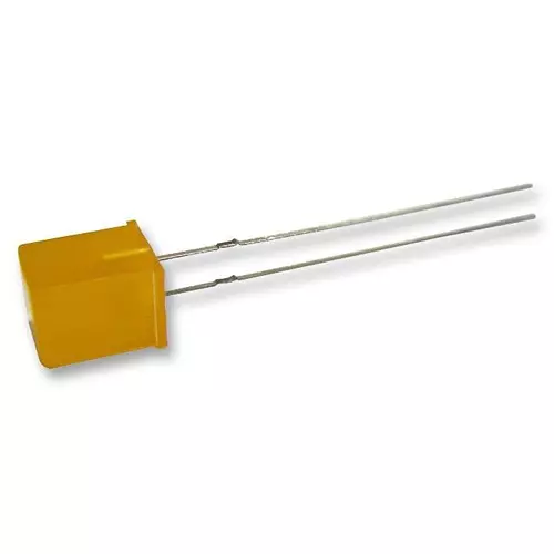 MULTICOMP PRO Standard Single Colour LEDs - Under 75mA LED, 5MMX5MM, 150°, AMBER, MCL293BD (Pack of 5)