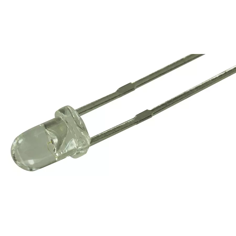MULTICOMP PRO Standard Single Colour LEDs - Under 75mA LED, 3MM, RED, 3.8CD, 660NM, TH, MCL034RHC (Pack of 5)