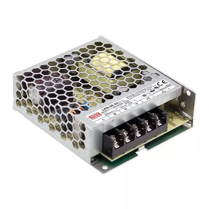 Mean Well POWER SUPPLY, AC-DC, 15V, 3.4A, LRS-50-15